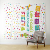 Tenture Décoration de toile de fond pour fête de fiançaill (En situation (horizontale))