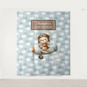 Tenture Décoration murale élégante pour une baby shower th (Devant)
