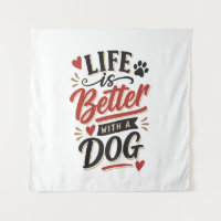 Décoration murale pour amateur de chiens - La vie
