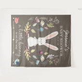Tenture Décoration pour Baby Shower Lapin Mignon (Devant (Horizontal))