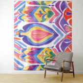 Tenture décoration traditionnelle roumaine (En situation)