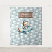 Tenture Décoration unique de Baby Shower pour un Pilote av (Devant)