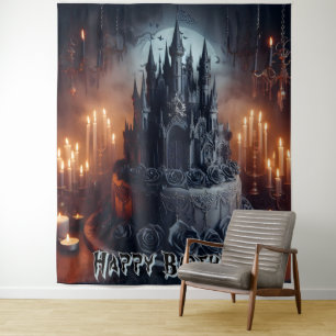 Tenture Décorations d'anniversaire Bannière de gâteau de c