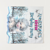 Tenture Décorations de fête de fée d'hiver anniversaire fi (Devant (Horizontal))