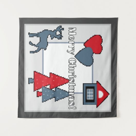 Tenture Décorations de Noël (Devant (Horizontal))