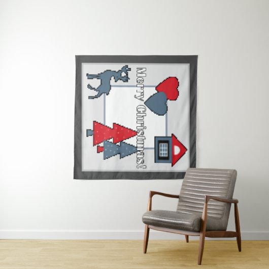 Tenture Décorations de Noël (En situation (horizontale))