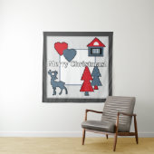 Tenture Décorations de Noël (En situation)