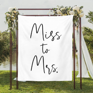 Tenture Décorations de toile de fond pour Baby Shower Miss