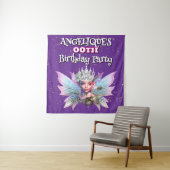 Tenture Décorations violettes de princesse fée pour l'anni (En situation)