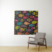 Tenture Decorative patterned drops seamless background. Br (En situation (horizontale))