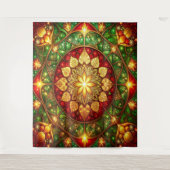 Tenture Decorative Red Green Holiday Backdrop (Devant)