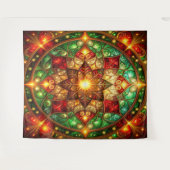 Tenture Decorative Red Green Holiday Backdrop (Devant (Horizontal))