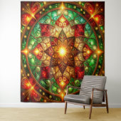 Tenture Decorative Red Green Holiday Backdrop (En situation)