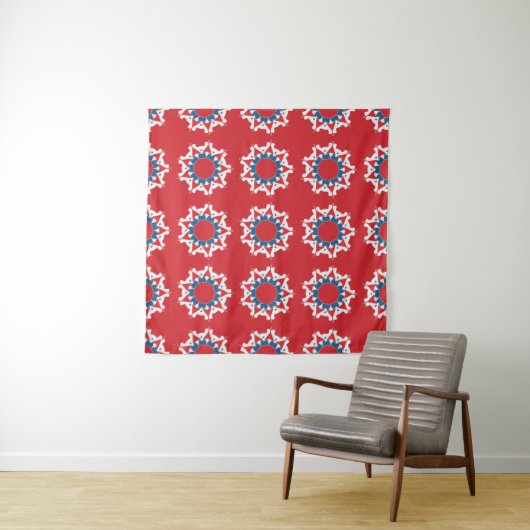 Tenture Decorative seamless pattern. Abstract texture desi (En situation (horizontale))