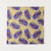 Tenture Decorative seamless pattern with beautiful peacock (Devant (Horizontal))