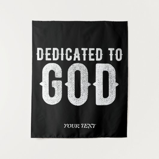 TENTURE DÉDIÉ À DIEU BLANC PERSONNALISABLE COOL (Devant)