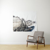 Tenture Déesse Athéna de la Sagesse #4 #wall #art  (En situation (horizontale))