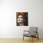 Tenture Déesse de l'Art numérique Imaginaire de la récolte (En situation)