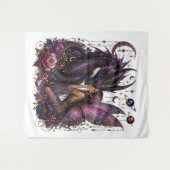 Tenture Déesse du dragon violet enchanté (Devant (Horizontal))