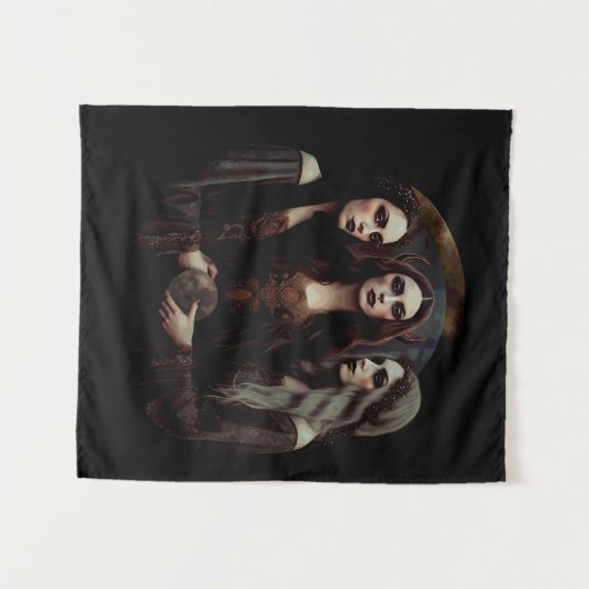 Tenture Déesse Triple Moon (Devant (Horizontal))