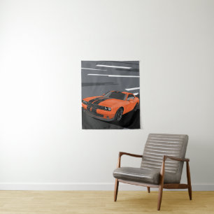Tenture Défieur Orange