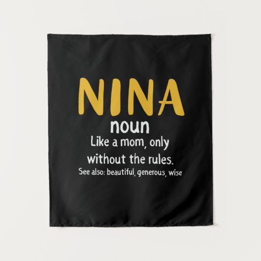 Tenture Définition de l'art maternel Nina (Devant)