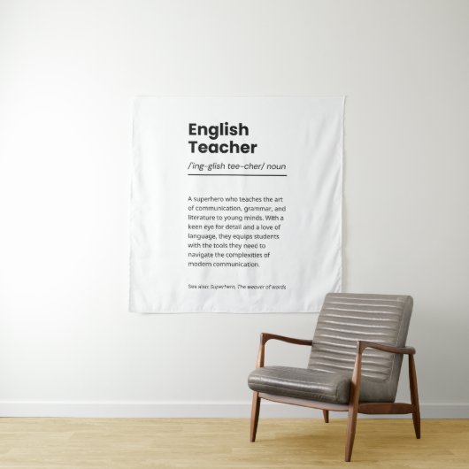 Tenture Définition de l'enseignant anglais Imprimer Appréc (En situation)