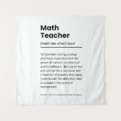 Tenture Définition de l'enseignant en mathématiques, Appré (Devant)