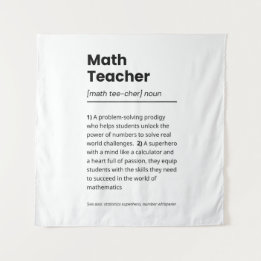 Tenture Définition de l'enseignant en mathématiques, Appré