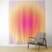 Tenture Dégradé Abstrait du coucher de soleil (En situation)
