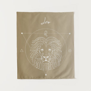 Tenture Dégradé du signe étoile du zodiaque de Leo