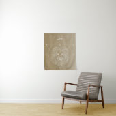 Tenture Dégradé du signe étoile du zodiaque de Leo (En situation)