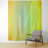 Tenture Dégradé géométrique jaune moderne (En situation)