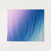 Tenture dégradé rayé bleu rose (Devant (Horizontal))