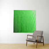 Tenture Dégradé vert clair motif de maille géométrique (En situation (horizontale))
