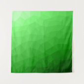 Tenture Dégradé vert clair motif de maille géométrique (Devant)