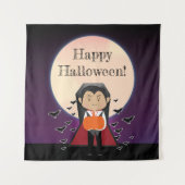 Tenture Déguisement de petit Dracula Décor de fête d'Hallo (Devant)
