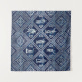 Tenture Déités grecques et méandre ornement clé (Devant (Horizontal))