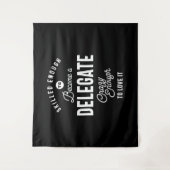 Tenture Délégué Titre de l'emploi Tee Gift Mens Femme (Devant)