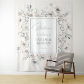 Tenture Délicat Fleur sauvage Aquarelle Arch Backdro ID110 (En situation)