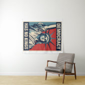 Tenture Democracy Has No Kings Protest Sign: Statue of Lib (En situation (horizontale))