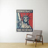 Tenture Democracy Has No Kings Protest Sign: Statue of Lib (En situation)