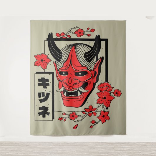 Tenture démon japonais (Devant)