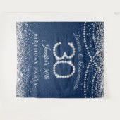 Tenture Denim & Diamants Glamoureux 30e Anniversaire (Devant (Horizontal))