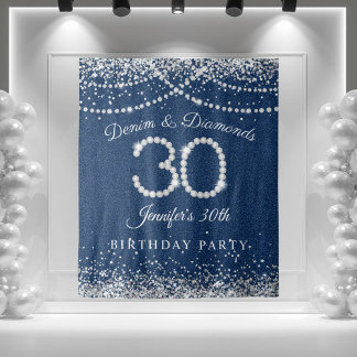 Tenture Denim & Diamants Glamoureux 30e Anniversaire