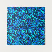 Tenture Denim seamless pattern. Denim floral background. B (Devant (Horizontal))