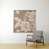 Tenture Dentelle de Luxe : Art de la Tissu Blanc (En situation)