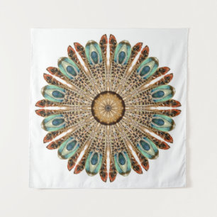 Tenture Dentelles Mandala Aquarelle : Dentelles naturelles