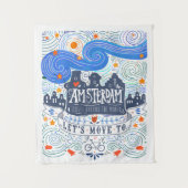 Tenture Déplaçons-nous à Amsterdam (Devant)