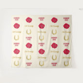 Tenture Derby Day Ivory Gold Rose Custom Photo Backdrop (Devant (Horizontal))